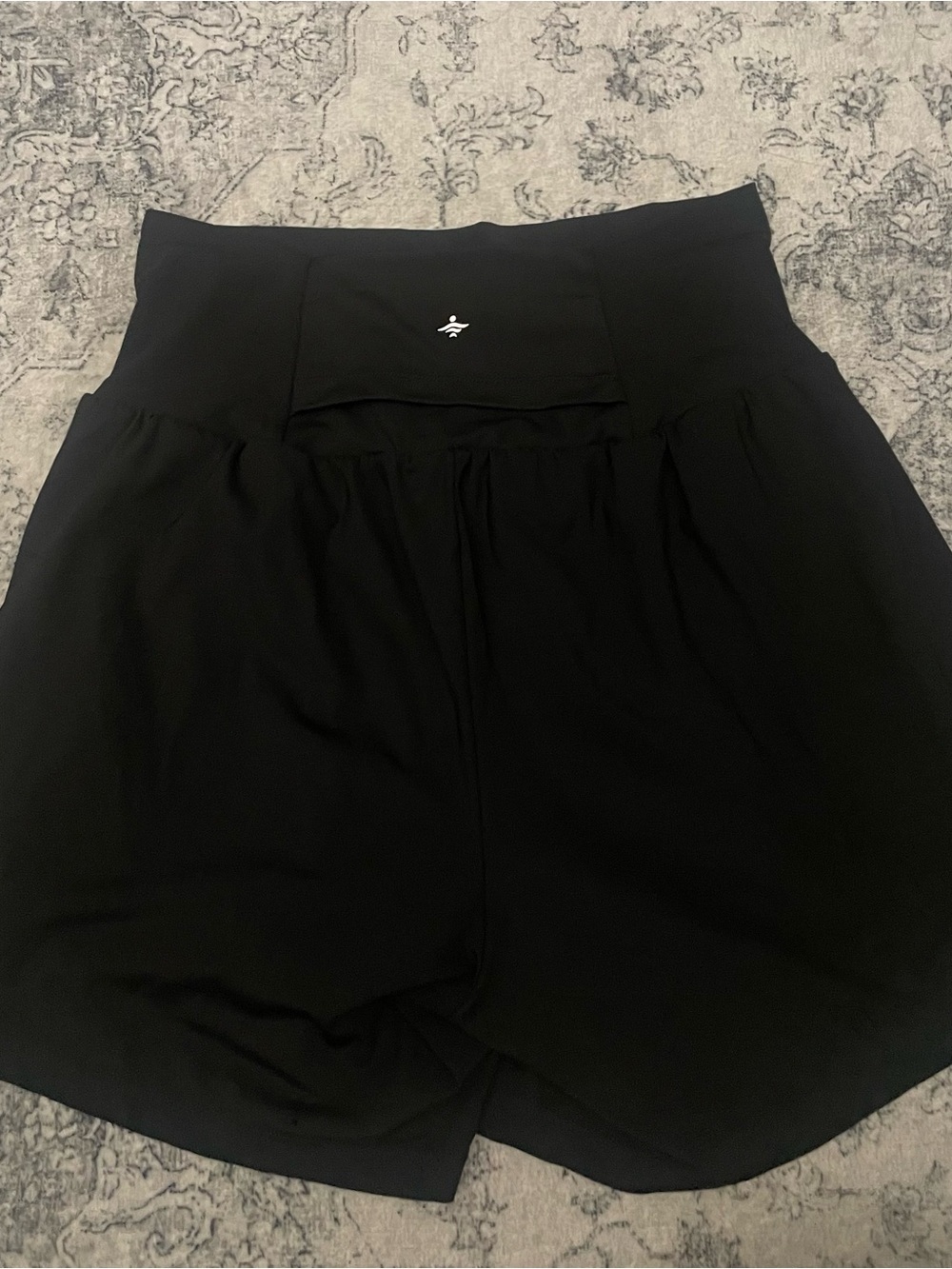 Halara Black 2-in-1 High Waisted Athletic Shorts Pocket - Picture 2 of 5